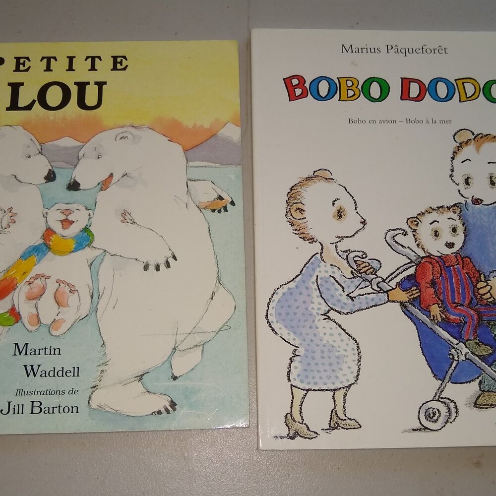 Bobo en Avion, Bobo a la Mer by Marius Paqueforet + Petite Lou by Martin Waddell